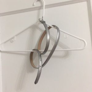 Silver J. Crew belt